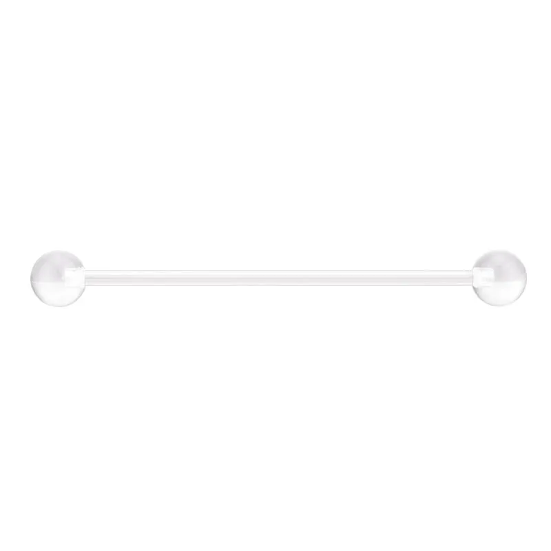14gauge Plastic Industrial Earrings Industrial Piercing Bar Colorful Ball 32mm 38mm