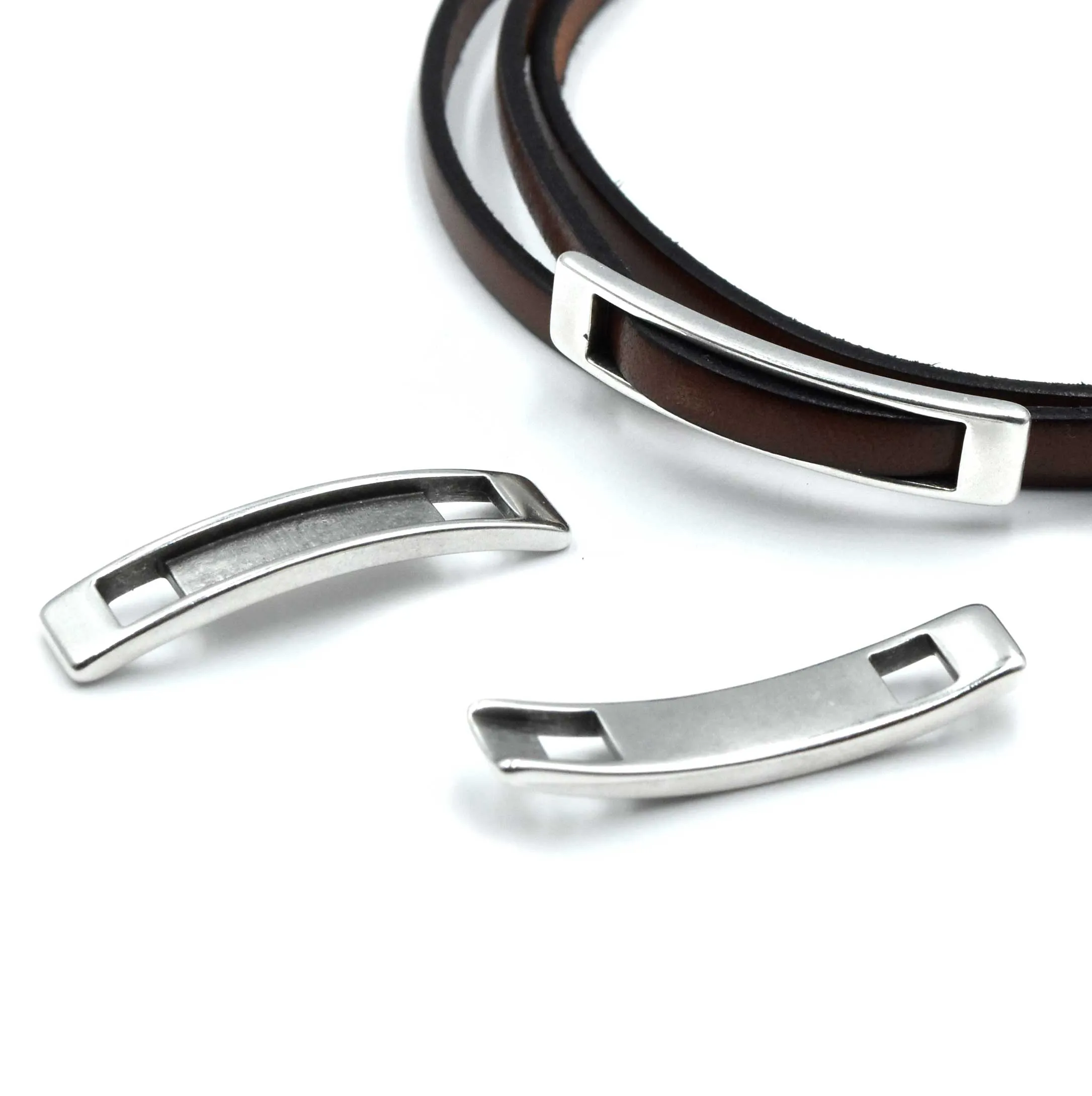 5mm Slider- Surrounded- Antique Silver