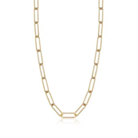 Ania Haie Yellow  Gold Fancy Link Necklace