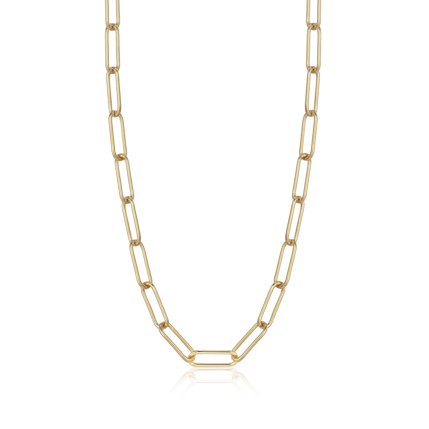 Ania Haie Yellow  Gold Fancy Link Necklace
