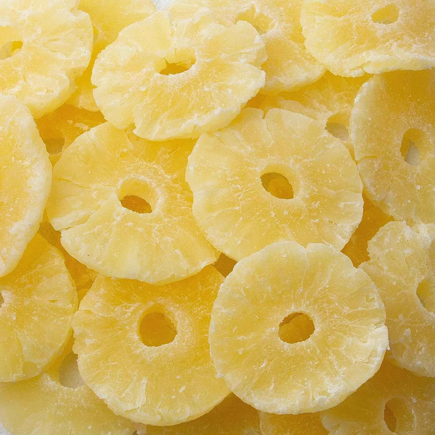 Anna and Sarah Dehydrated Pineapple Ring Slice 60-75 mm, Normal Sugar, (SO2 less than300 ppm) Fresh Sweet Dried Tropical Pineapple Slices for Snacking & Baking in Resealable Bag 16 Oz