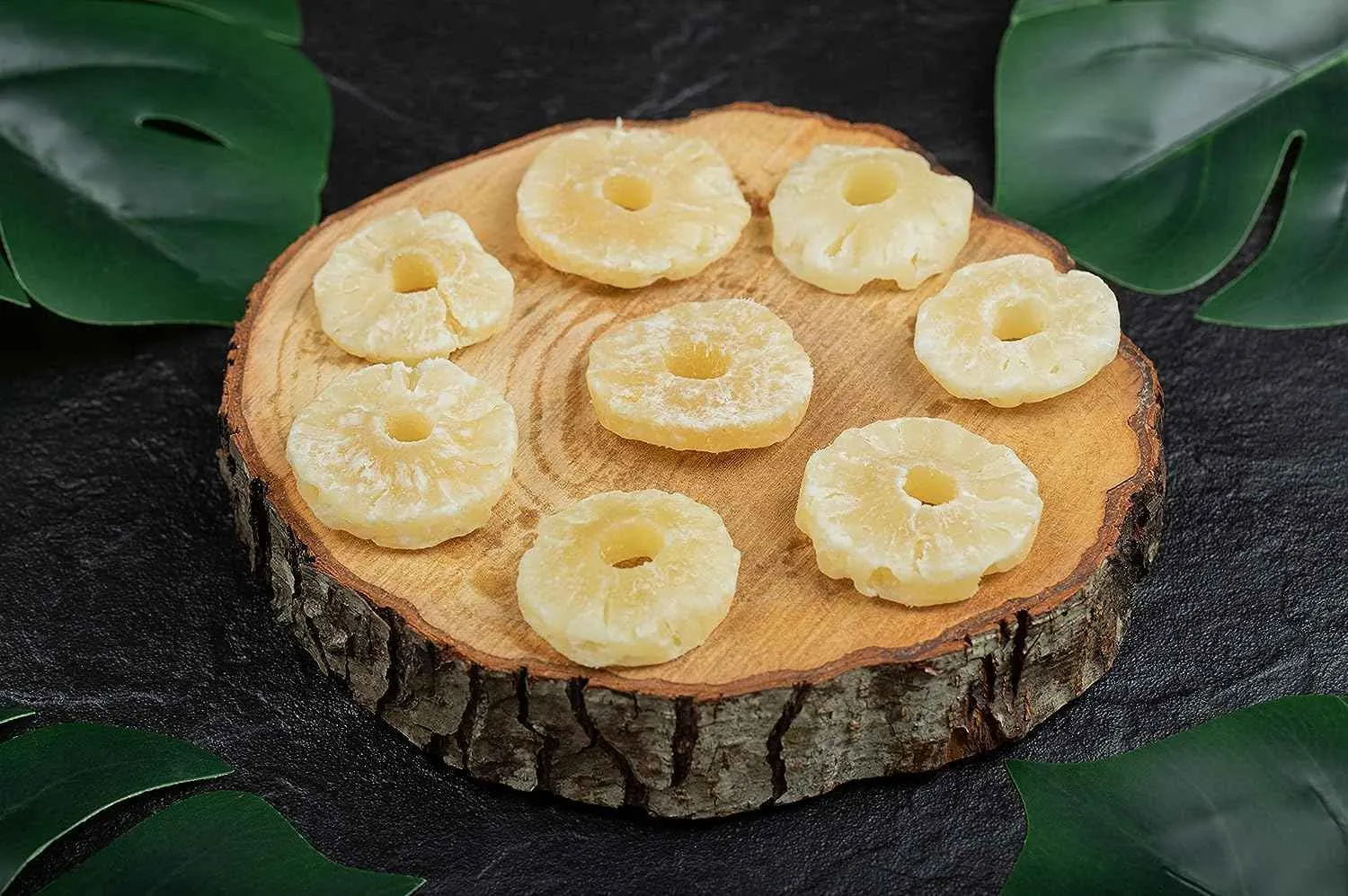 Anna and Sarah Dehydrated Pineapple Ring Slice 60-75 mm, Normal Sugar, (SO2 less than300 ppm) Fresh Sweet Dried Tropical Pineapple Slices for Snacking & Baking in Resealable Bag 16 Oz