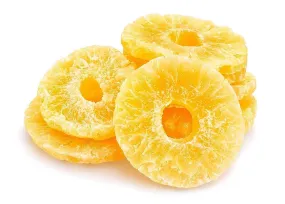 Anna and Sarah Dehydrated Pineapple Ring Slice 60-75 mm, Normal Sugar, (SO2 less than300 ppm) Fresh Sweet Dried Tropical Pineapple Slices for Snacking & Baking in Resealable Bag 16 Oz