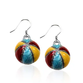 Beach Ball Charm Earrings