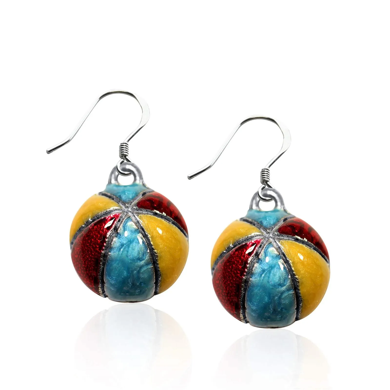 Beach Ball Charm Earrings
