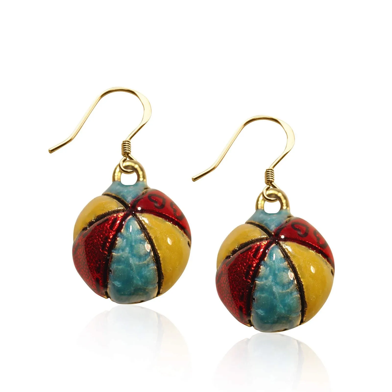 Beach Ball Charm Earrings