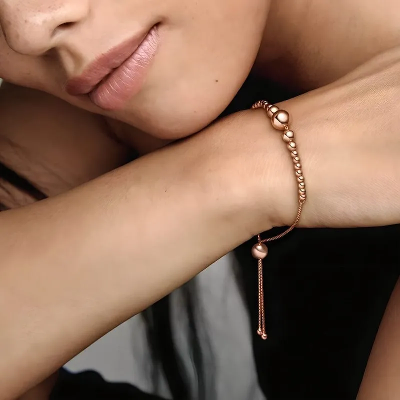 Beads Connected Together Adjustable Bracelet
