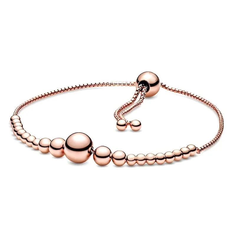Beads Connected Together Adjustable Bracelet
