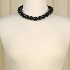 Black Bead Necklace