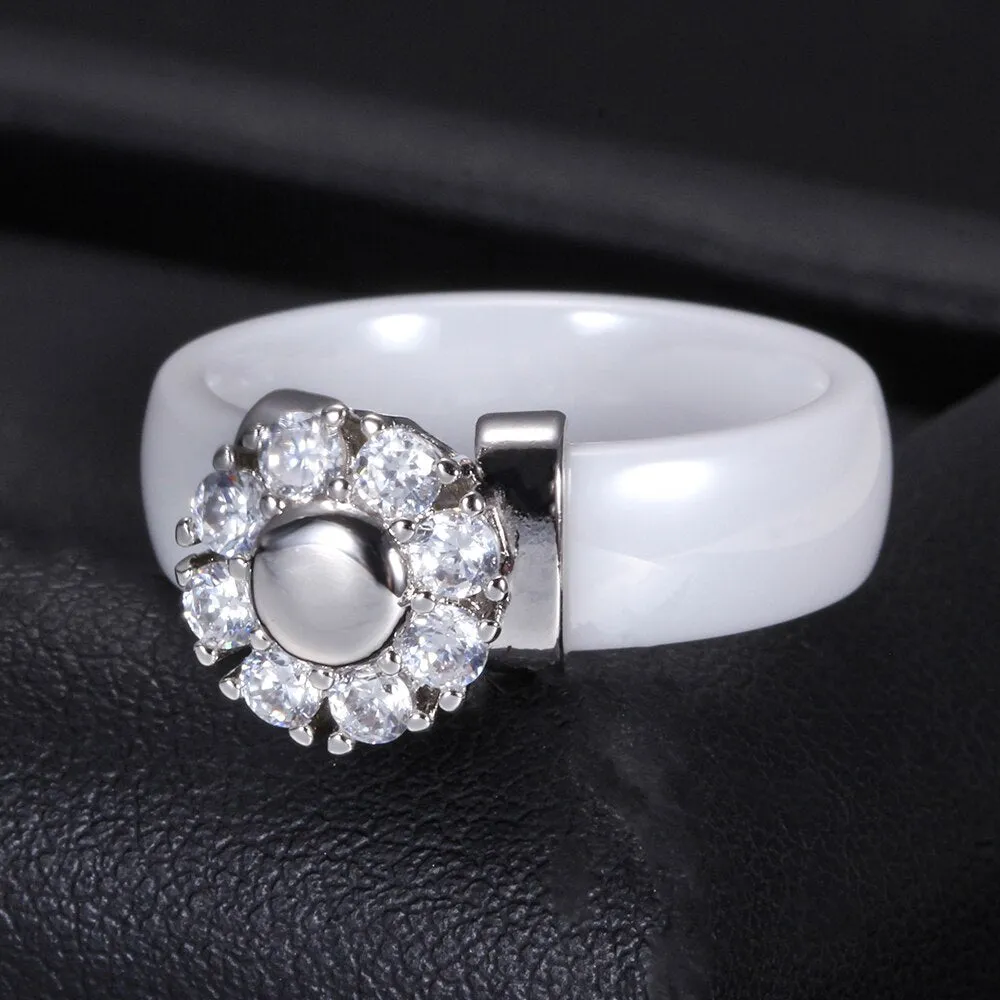 Black&White Ceramic Rings For Women