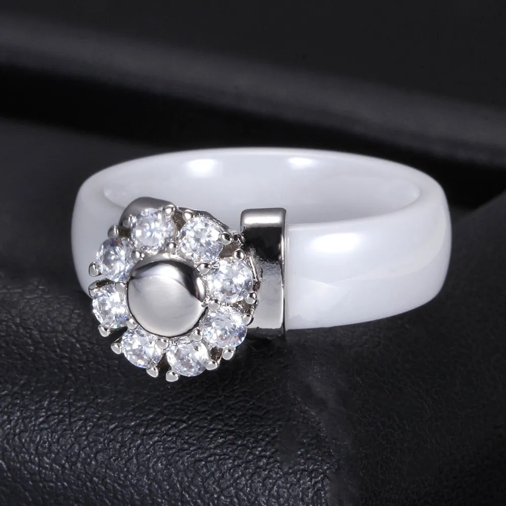 Black&White Ceramic Rings For Women
