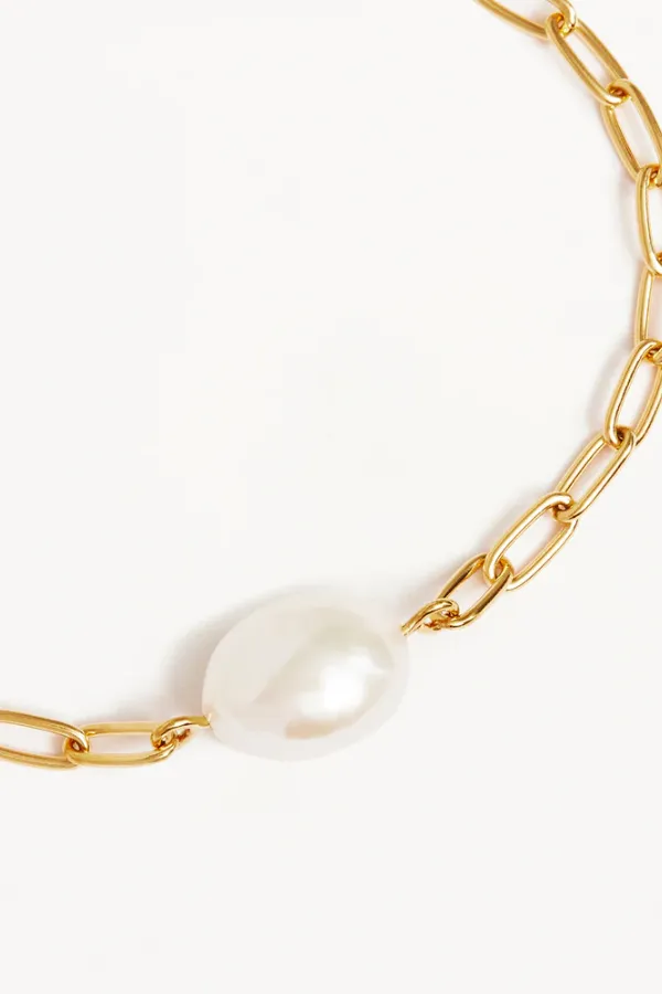 Breathe Pearl Bracelet 18k Gold Vermeil