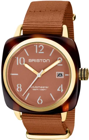BRIS Watch Clubmaster Classic 3 Hands Caramel