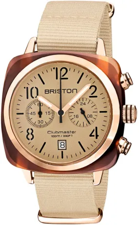 BRIS Watch Clubmaster Classic Chronograph Terracotta Vanilla