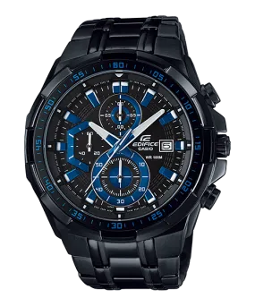 Casio Edifice Black Blue Dial Chronograph EFR 539 Watch