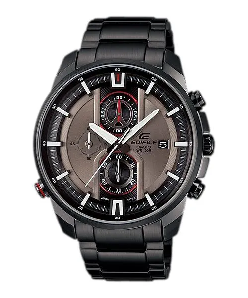 Casio Edifice EFR-533BK-8A Super ILLUMINATOR Black Stainless Steel Watch