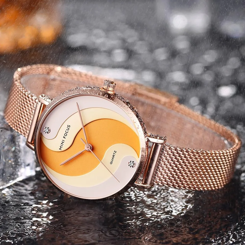Casual Creative Stylish Stainless Steel Quartz Gift Watches for Women