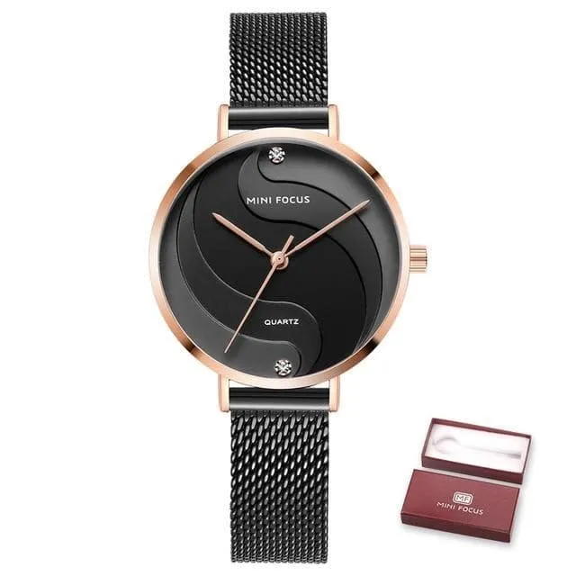 Casual Creative Stylish Stainless Steel Quartz Gift Watches for Women