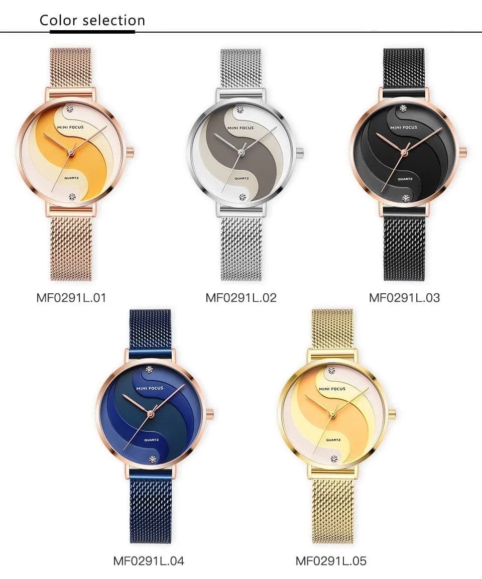 Casual Creative Stylish Stainless Steel Quartz Gift Watches for Women