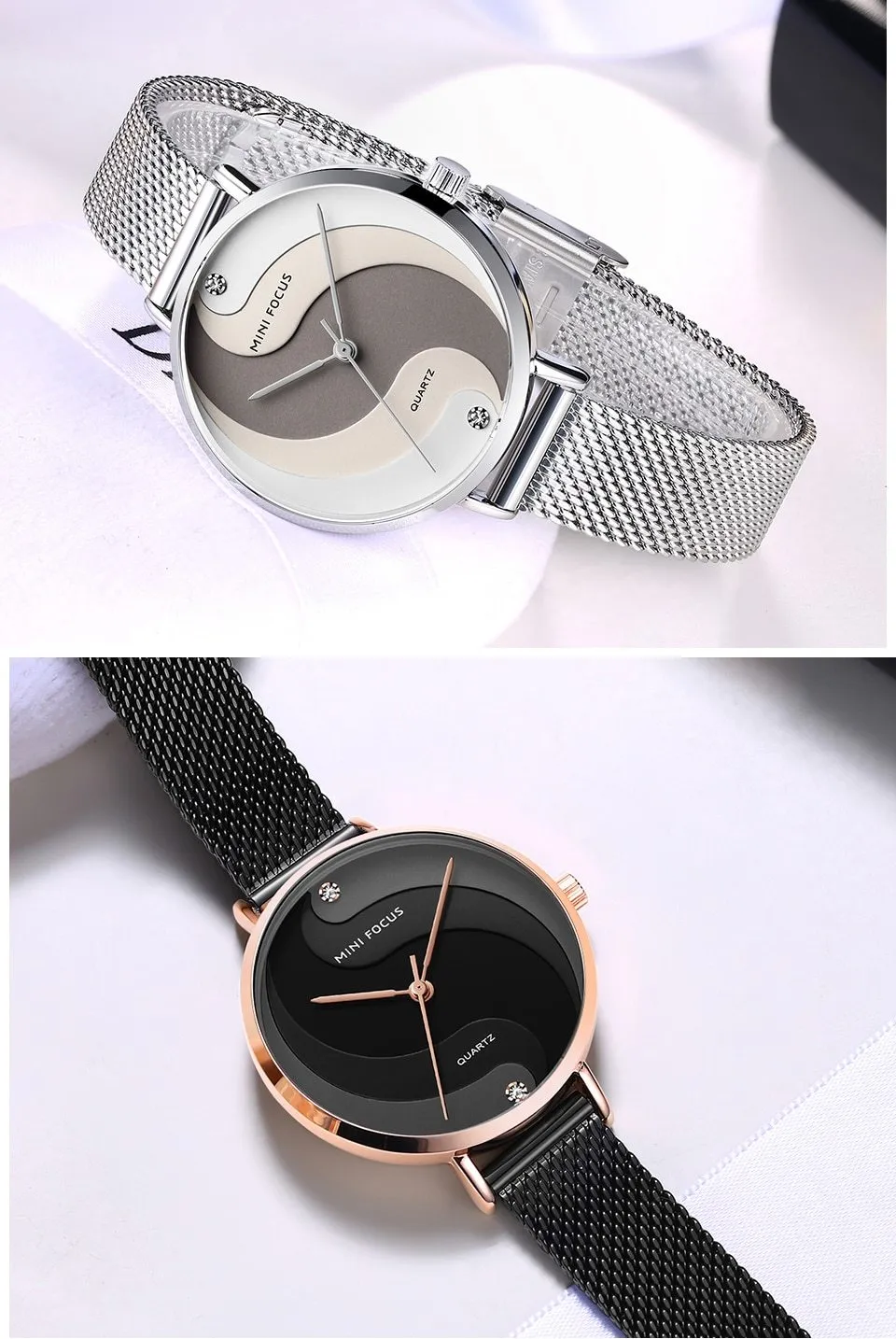 Casual Creative Stylish Stainless Steel Quartz Gift Watches for Women