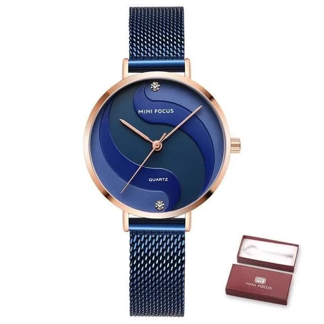 Casual Creative Stylish Stainless Steel Quartz Gift Watches for Women