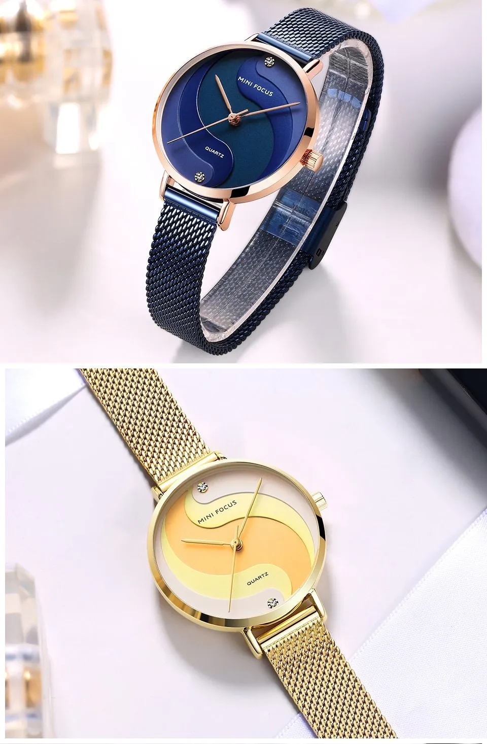 Casual Creative Stylish Stainless Steel Quartz Gift Watches for Women