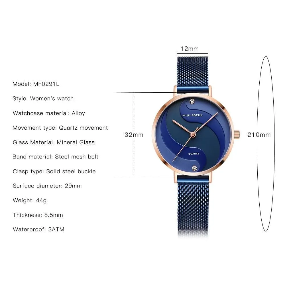Casual Creative Stylish Stainless Steel Quartz Gift Watches for Women