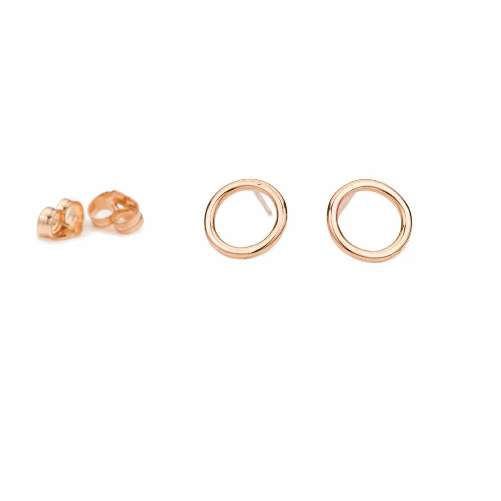 Circle Stud Earrings