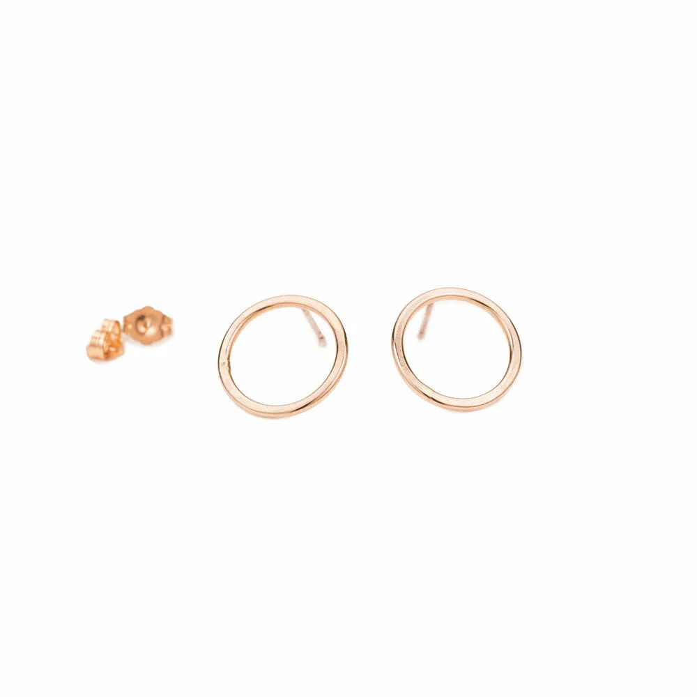Circle Stud Earrings