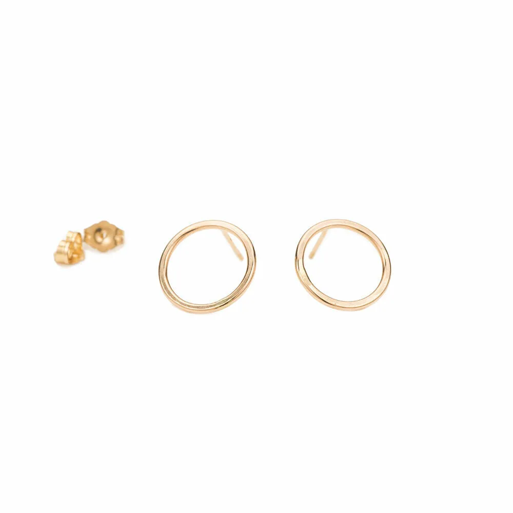 Circle Stud Earrings