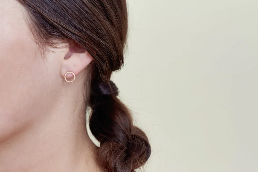 Circle Stud Earrings