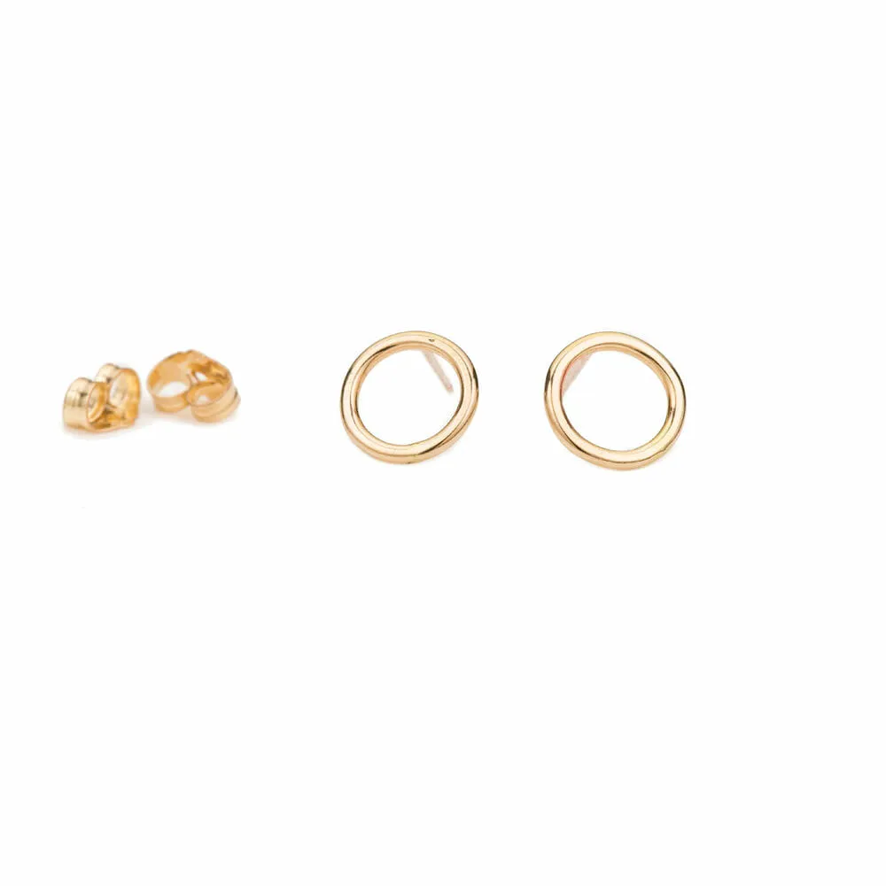 Circle Stud Earrings