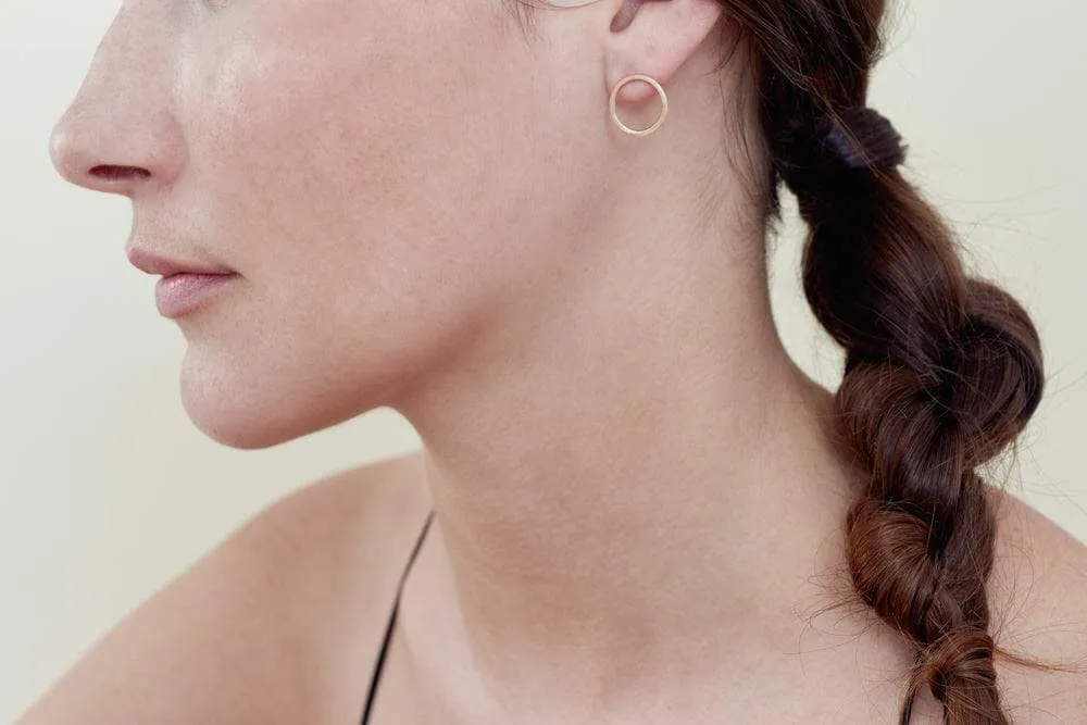 Circle Stud Earrings
