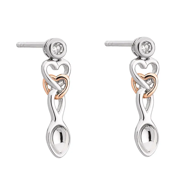 Clogau Lovespoons Sterling Silver Earrings D