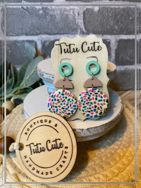 Colorful drop earrings