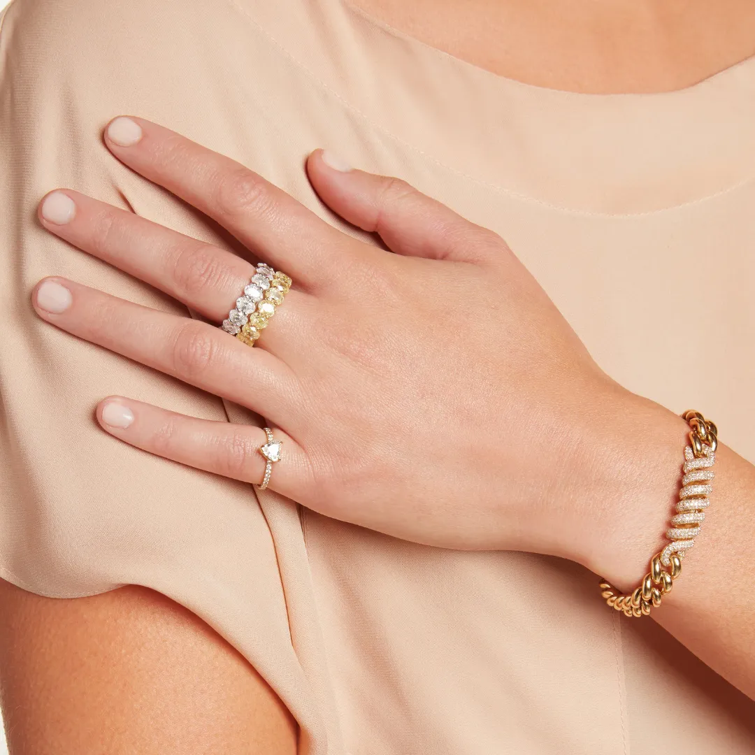 DIAMOND SOLITAIRE HEART RING