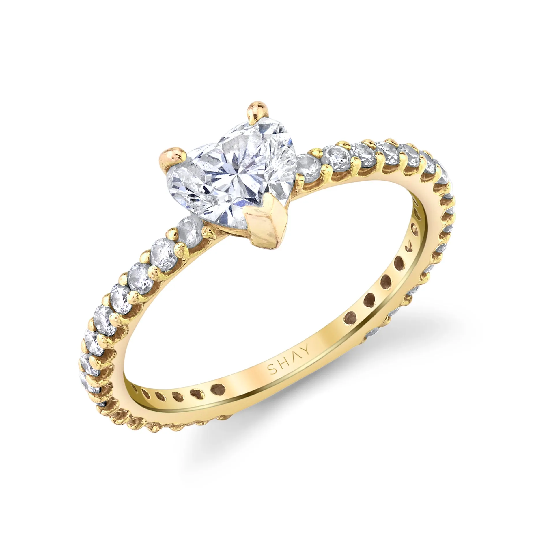 DIAMOND SOLITAIRE HEART RING