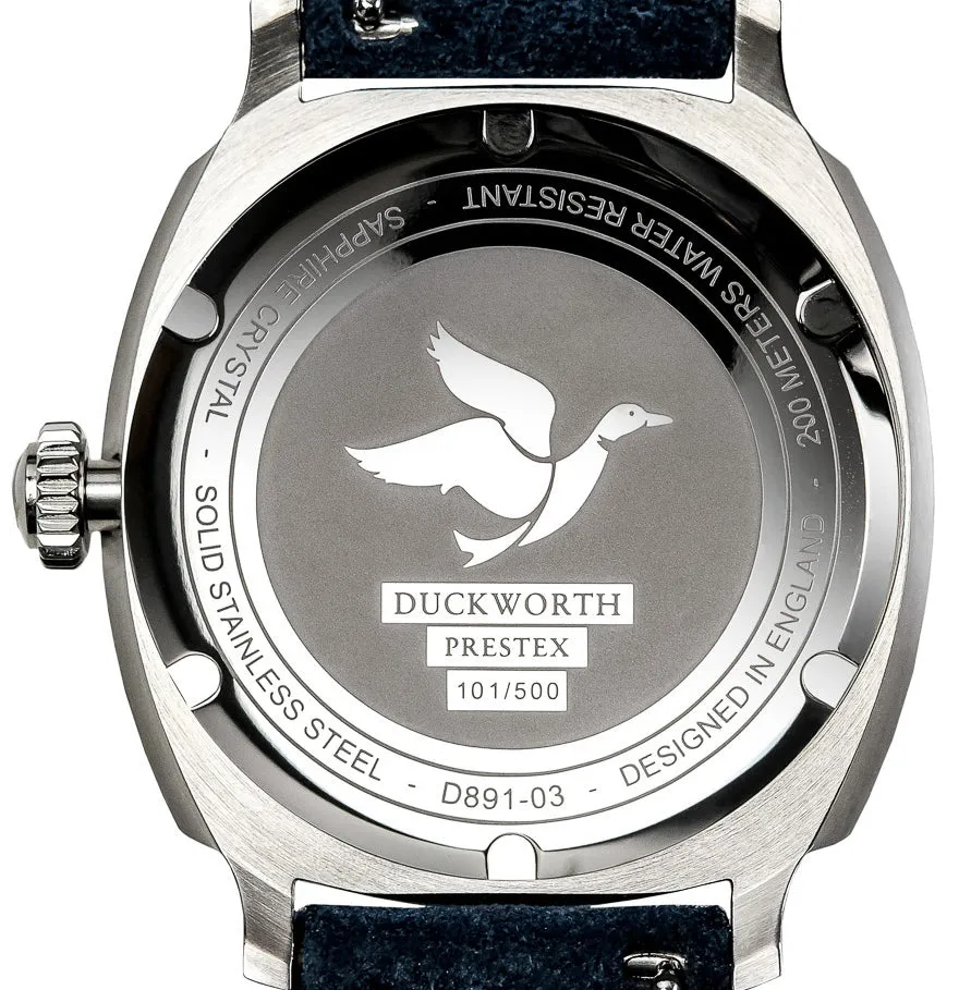 Duckworth Prestex Verimatic Blue Fume Black Leather