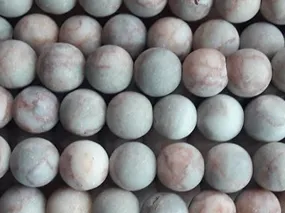Dull Gray Pink Semi Precious Quartz Stones