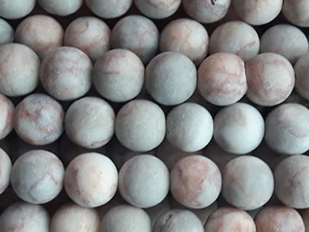 Dull Gray Pink Semi Precious Quartz Stones