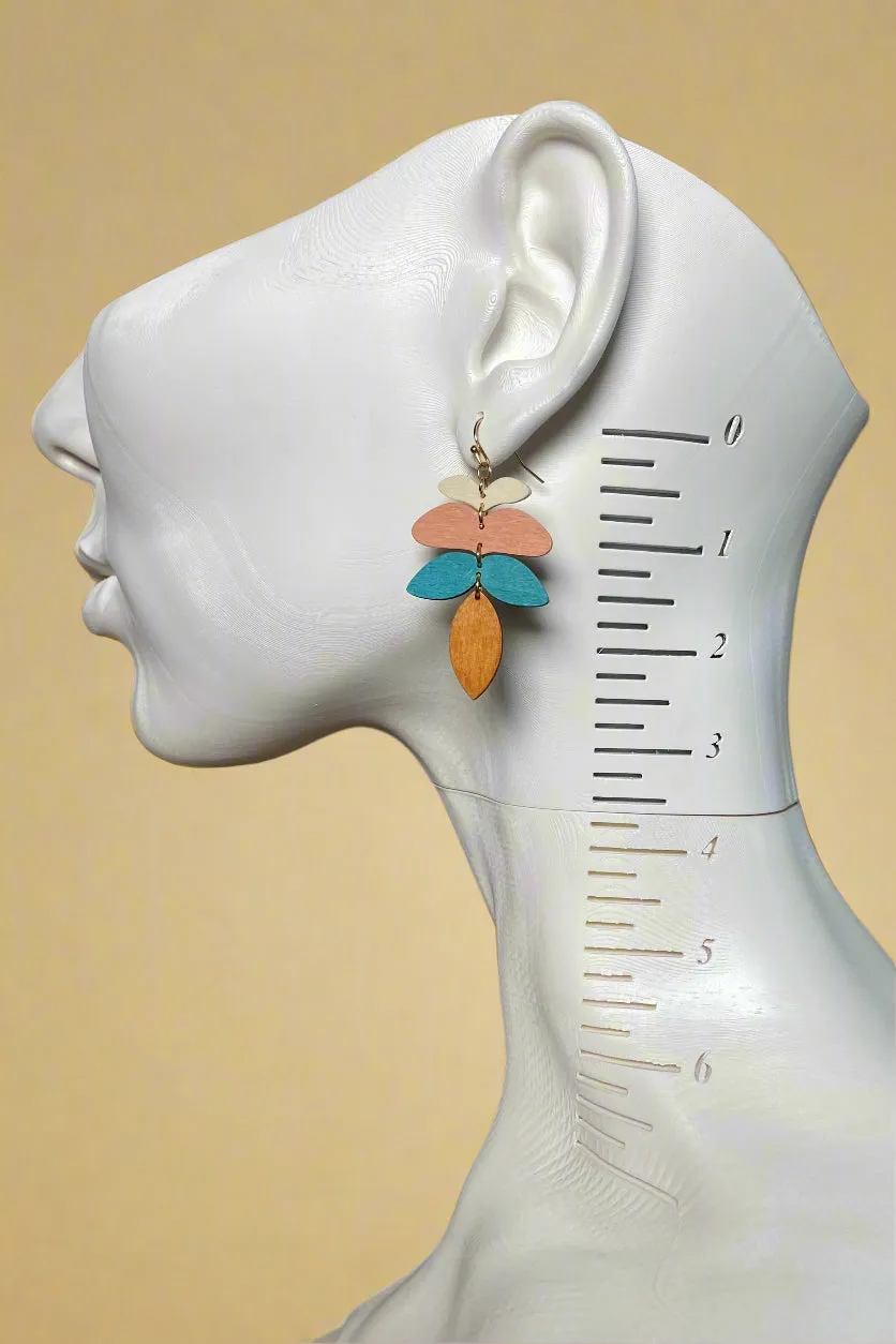 Dyed Drop Earrings
