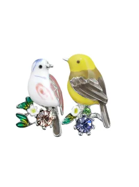 Earrings Lovely Bird Ear Pins Animal Rhinestones