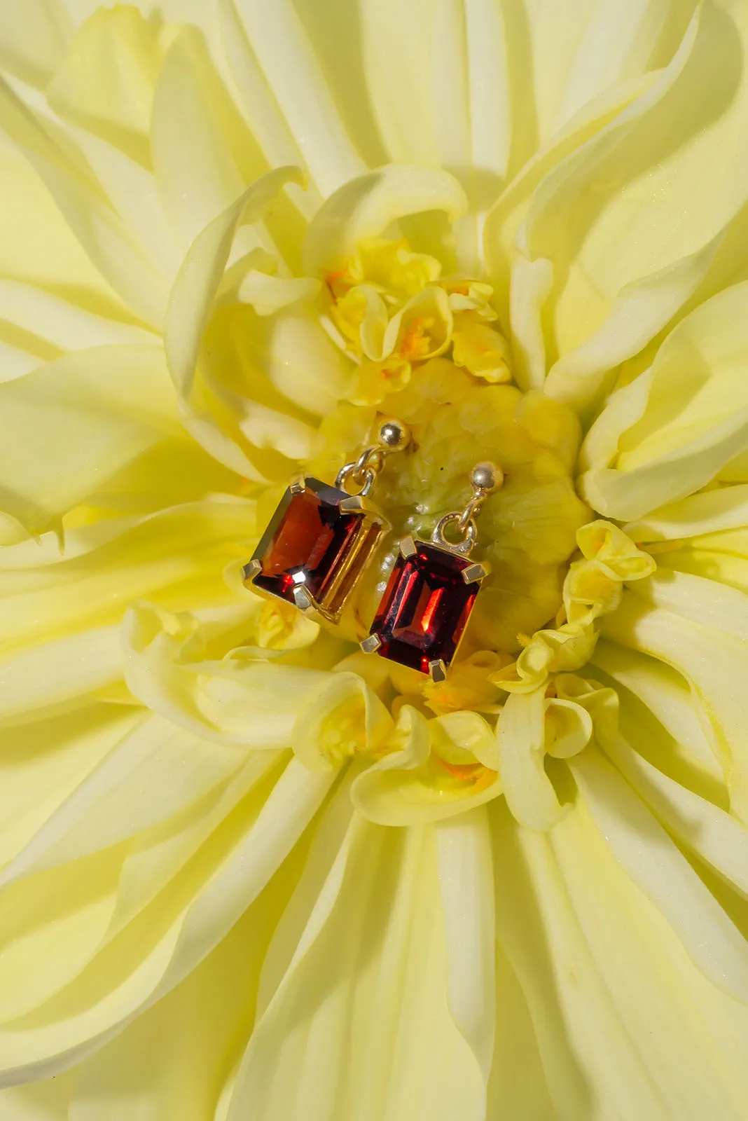 Earrings Luna Lights Garnet