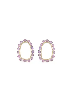 Empty Flower Mirror Earrings