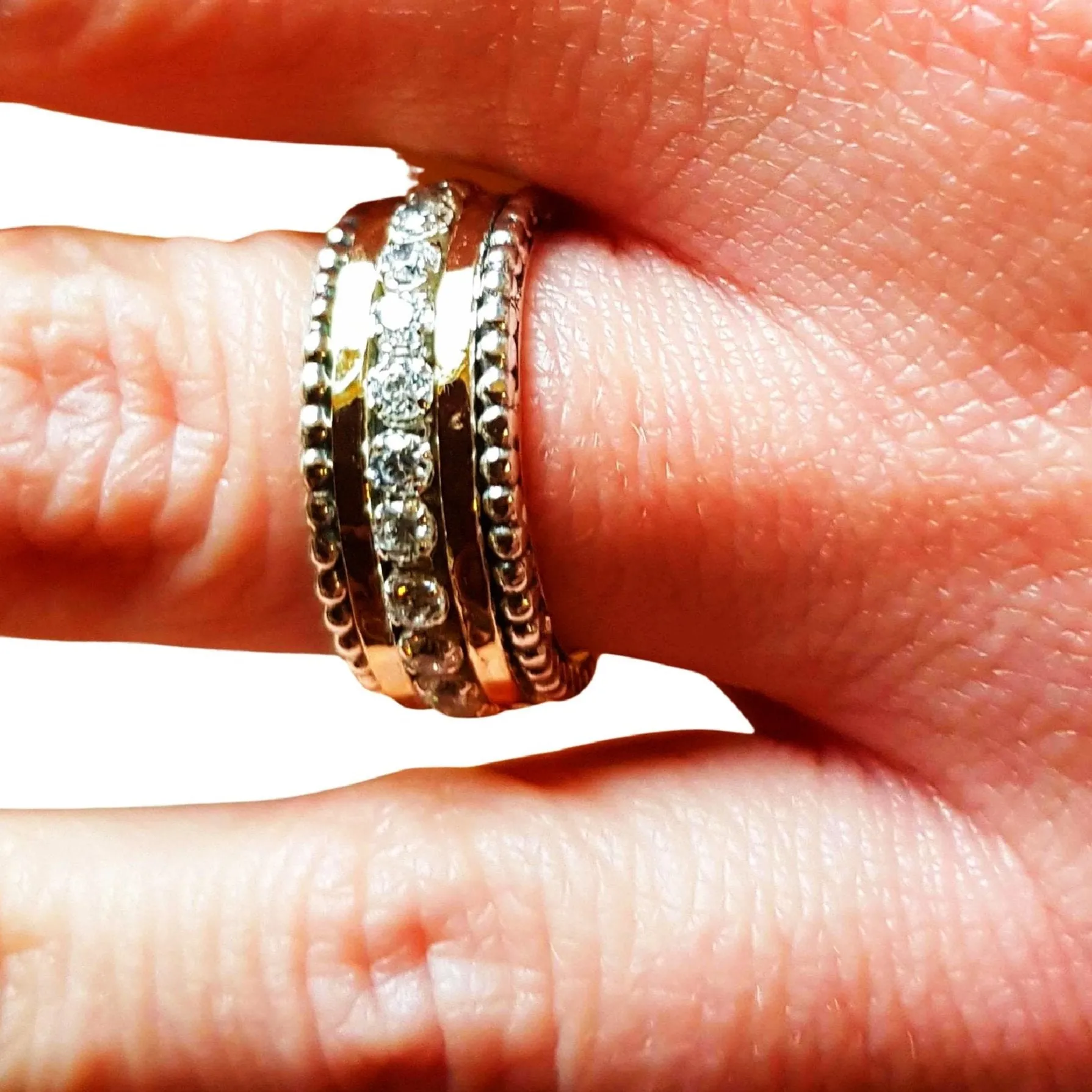 Fidget rings women made in israel romantic spinner ring