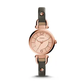 Fossil Georgia Gray Leather Watch