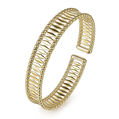Gabriel & Co | 14K Yellow Gold Bujukan Cuff Bracelet