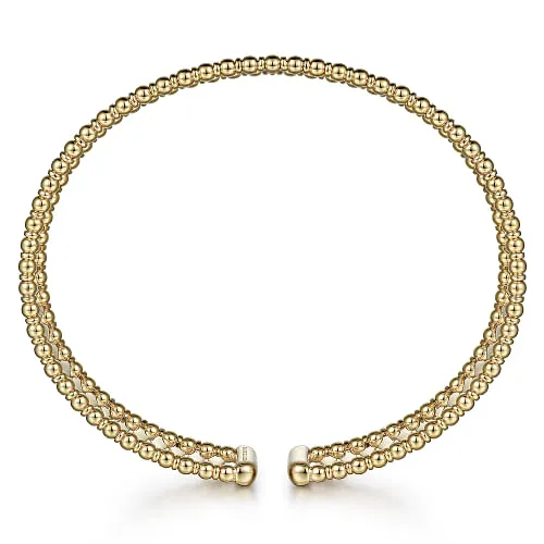 Gabriel & Co | 14K Yellow Gold Bujukan Cuff Bracelet