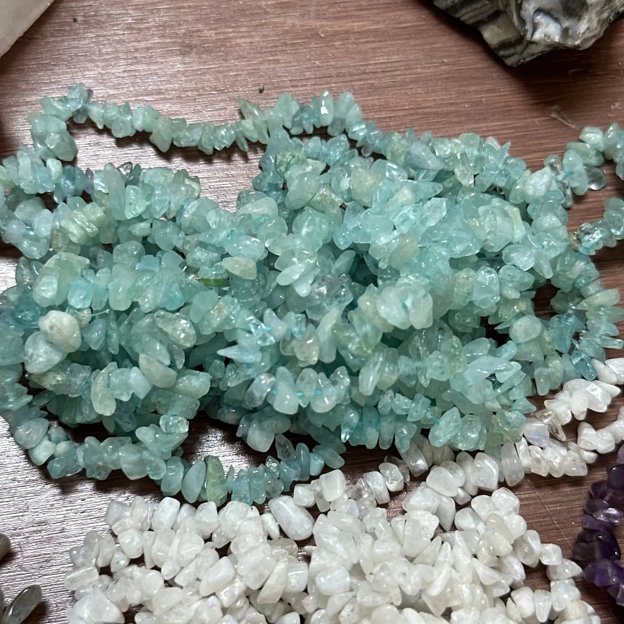 Gemstone Chip Necklaces 33 nch