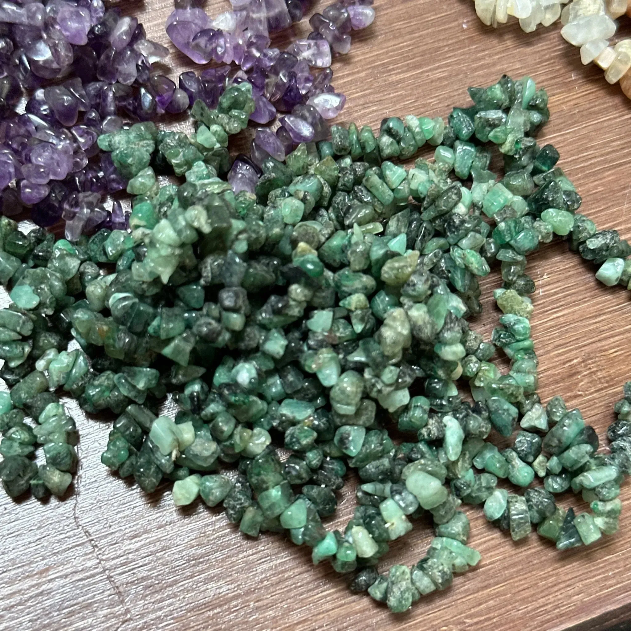 Gemstone Chip Necklaces 33 nch